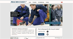 Desktop Screenshot of macmichael.dk