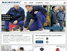Tablet Screenshot of macmichael.dk